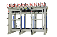 clamp rack with operator